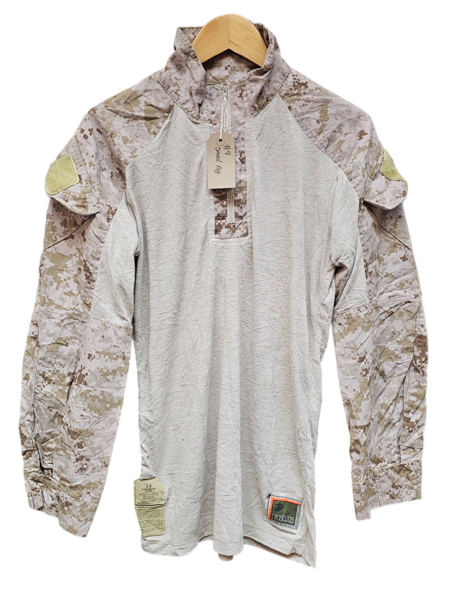 新品　未使用品　米軍　実物　FROG COMBAT SHIRT SMALL ⑤ USMC Woodland MARPAT FROG Combat Shirt, size M-L (US S-M