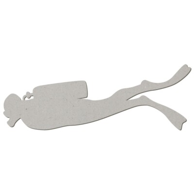 Pappe Taucher - Basteln Deko 5-50 cm