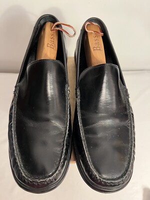 Cole Haan Mens Loafers Size 10.5 M Black Leather Casual Slip  display picture 1