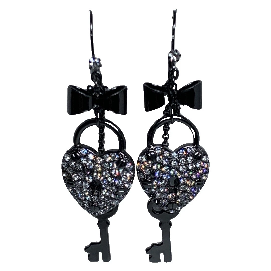 Betsey Johnson Crystal Fashion Earrings