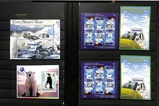 FAUNA  WILD ANIMALS   NORTH POLE  ICEBEAR 17  x BLOCK   **  MNH  VF