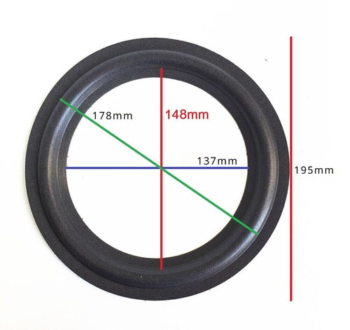 Replacement 8" Speaker Foam Surround For Polk Audio PSW120 Subwoofer Repair - Picture 2 of 4