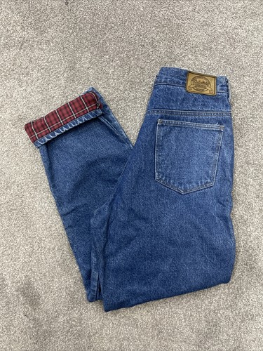 Cabela's Flannel Lined Jeans Relaxed 