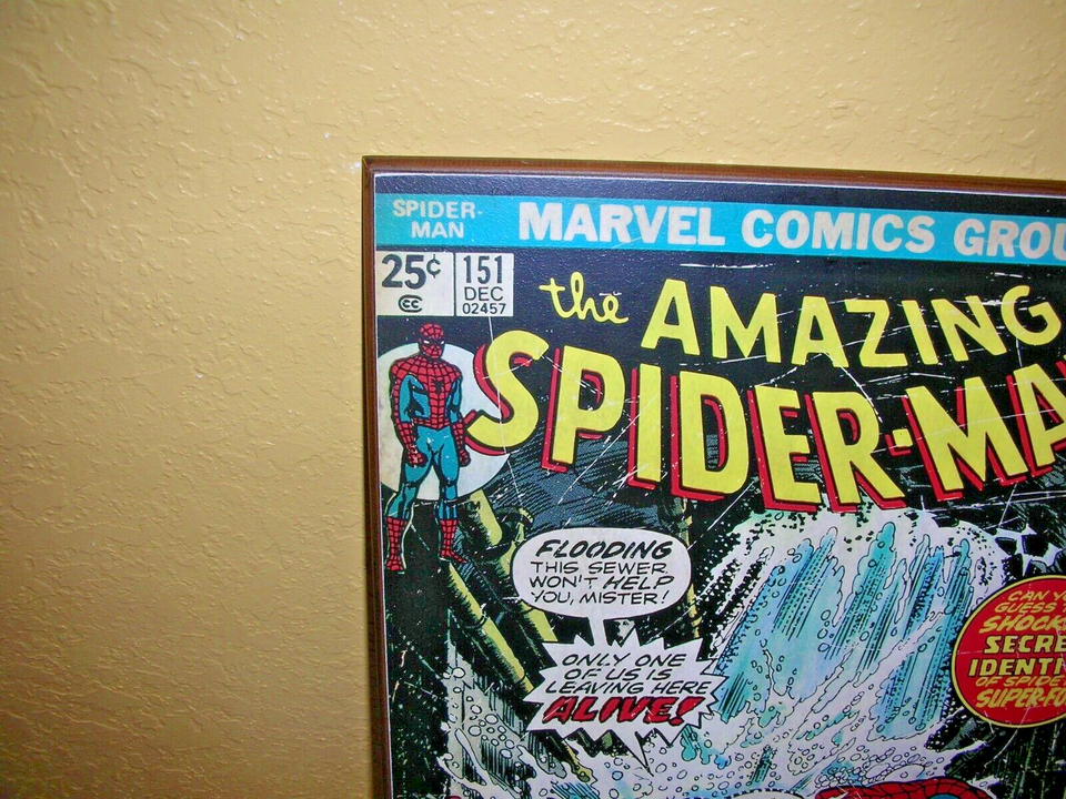 Amazing SpiderMan 151 Wood Wall Art PLAQUE eBay