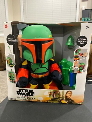 Mattel The Book of Boba Fett Voice Cloner Feature Plush With Rocket Launcher New
