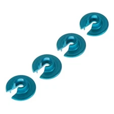 NEW STRC STA80035CB Alum Shock Spring Retainers 4 Blue Axial Yeti FREE US SHIP