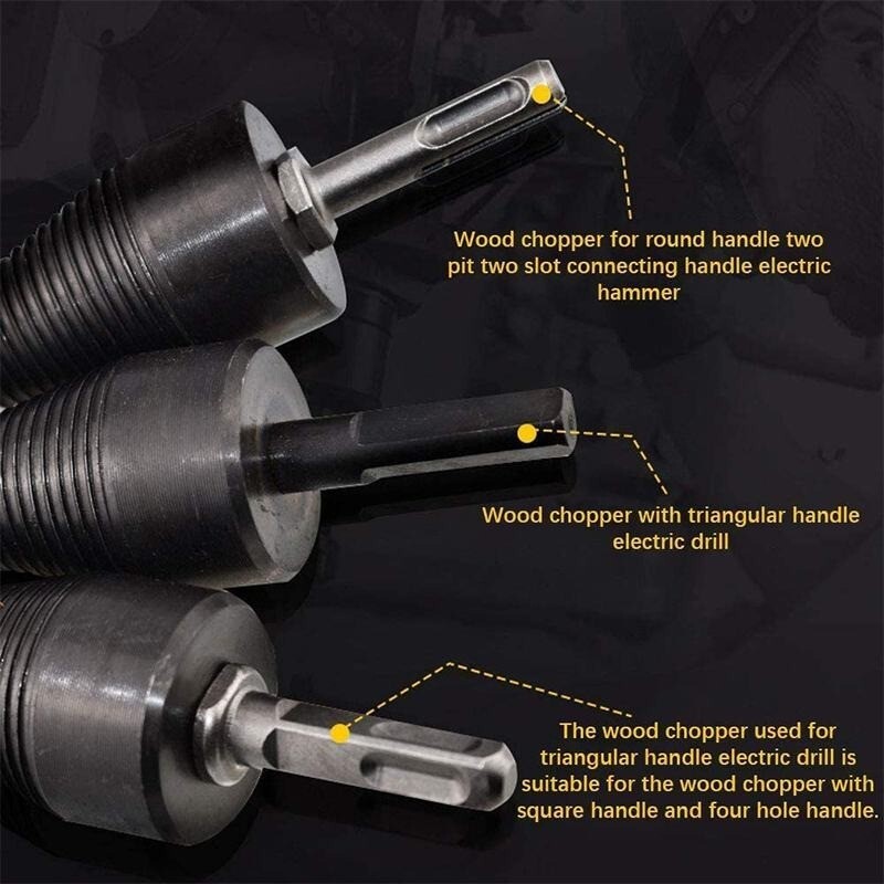 4x High Speed Twist Firewood Drill Bit Wood Splitter Screw Splitting Cone  Driver | eBay