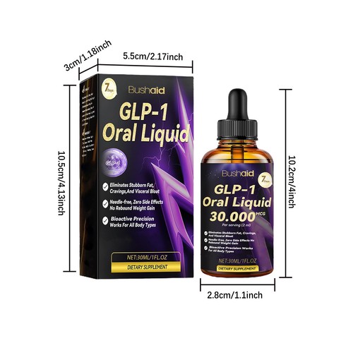 1PCS|GLP-1 Weight Loss and Fat-Burning Drops 30ml+Herbal Local Slimming Patches - Picture 13 of 24