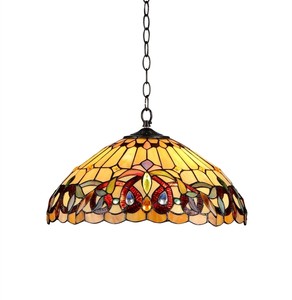 Ceiling Pendant Light 18 Shade Victorian Tiffany Style Hanging
