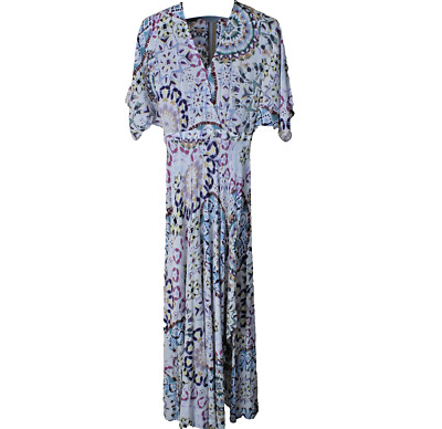 BASH Maxi Dress Womens 2 Boho Flowy Artsy Floral Designer Summer Beach Vacation