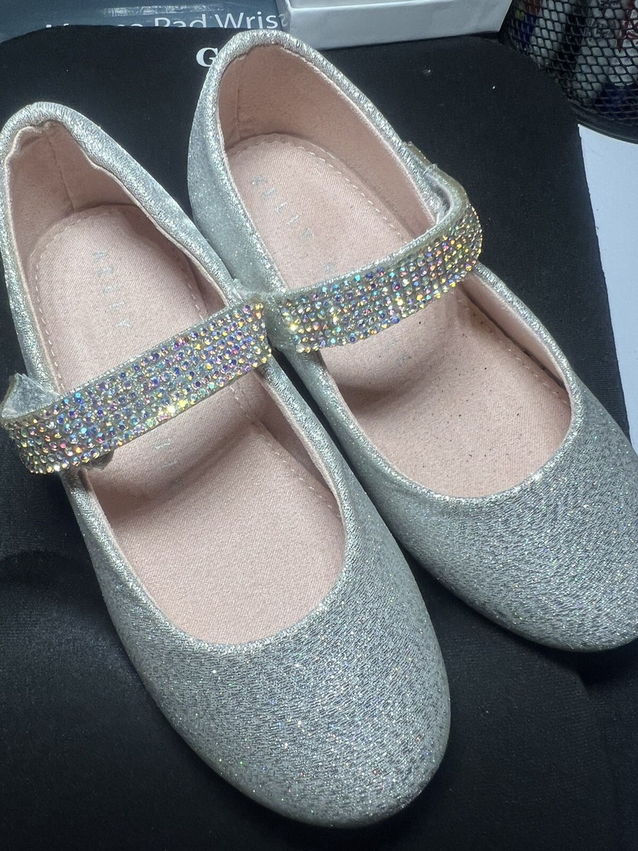 Kelly Katie Lil Silvia Mary Jane Pump Kids'-Silver Metallic-8