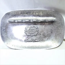 Vintage Large Christian Eiroa Aluminum CAMACHO Cigars Advertising Ashtray 10" 