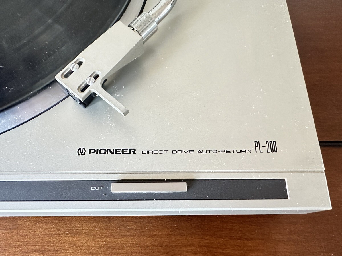 Platine Vinyle Pioneer PL-200, Direct Drive, Auto-return, Révisée Par Pro, Grise