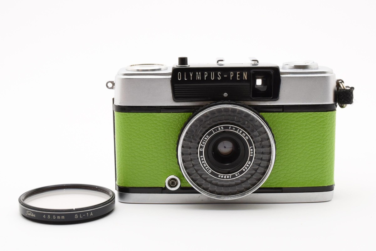 MINT ] OLYMPUS PEN EE-3 Green Half Frame Film Camera Japan 2485603