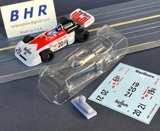 BHR 1973 BRM V12 F1 Body Kit, HO AFX Tyco, .020 Clear