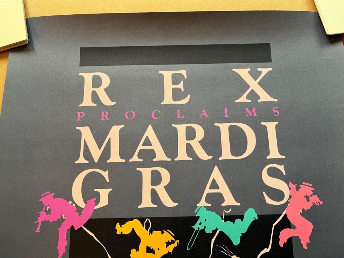 VINTAGE 1984 REX MARDI GRAS POSTER | eBay