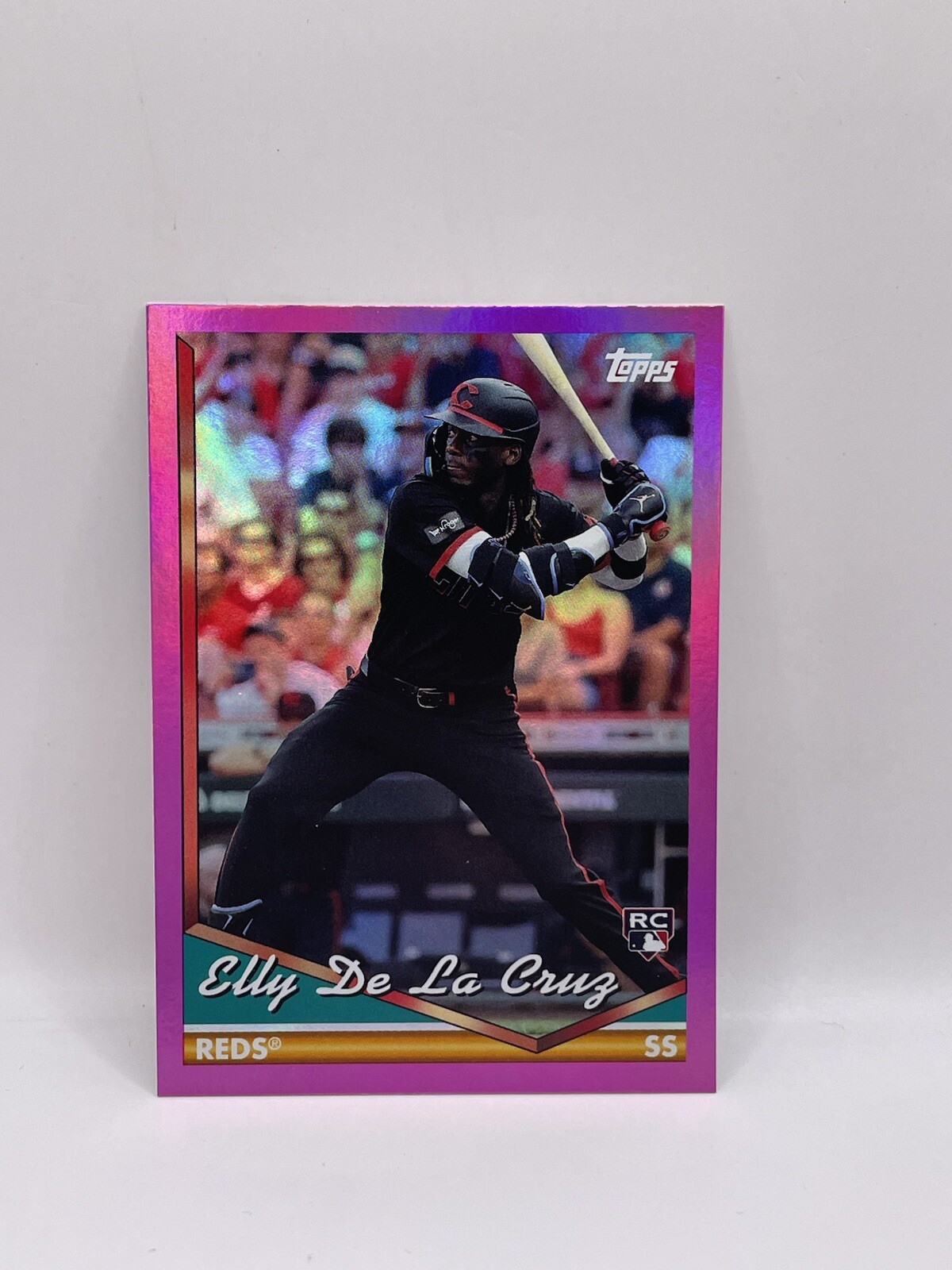 Elly De La Cruz (RC) 2024 Topps Archives Rookie Card #300 Pink Foil Reds
