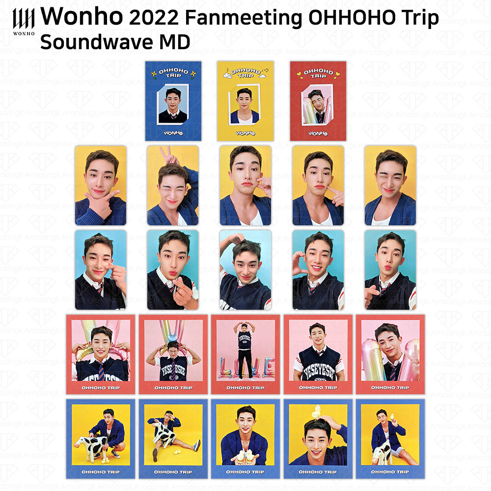 Wonho 2022 Fan Meeting OHHOHO Trip Official MD Photocard ID Photo