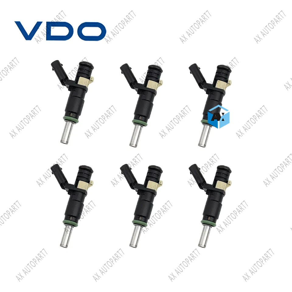 6x Inyectores de combustible VDO NUEVOS OEM para Mercedes-Benz C300 C350 E350 ML350 SLK350 Foto 2 de 4