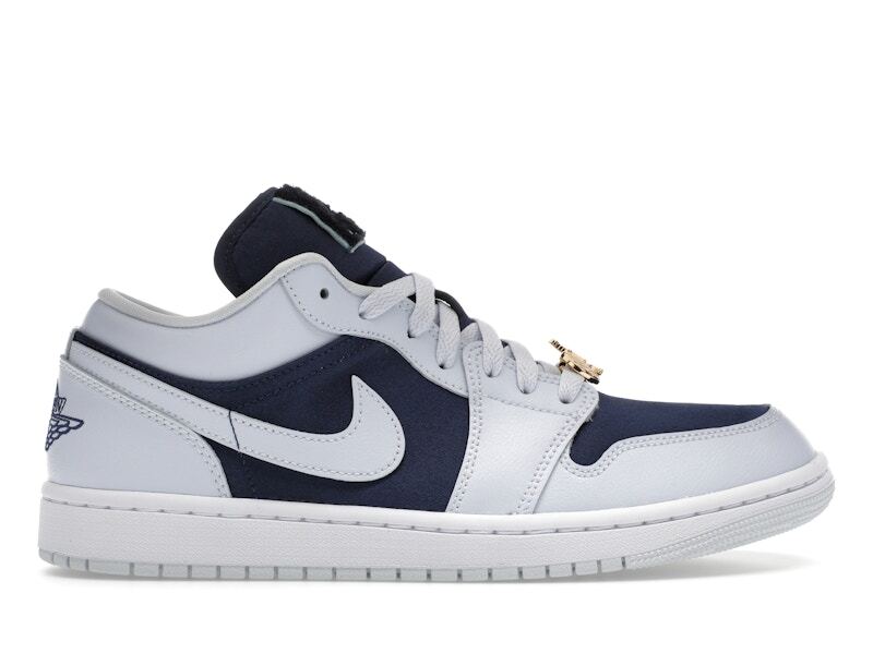 Air Jordan 1 SE Low Midnight Navy Gold Charms W - FZ8778-044