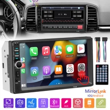Car MP5 Player 7" Double 2DIN Bluetooth Touch Screen Stereo Radio FM USB AUX TF