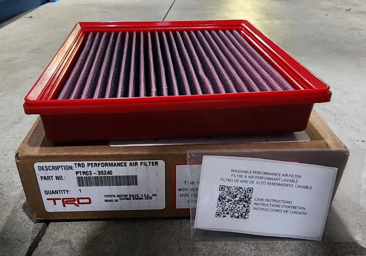 2024 Toyota Tacoma TRD High Flow Air Filter Toyota Accessory OEM
