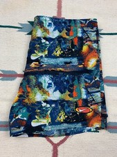 VTG 90s Nike Abstract All Over Print Swim Shorts Sz L X 5.5' Inseam AOP Lined
