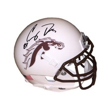 Corey Davis signed Western Michigan Broncos Schutt White Auth Mini Helmet- JSA 