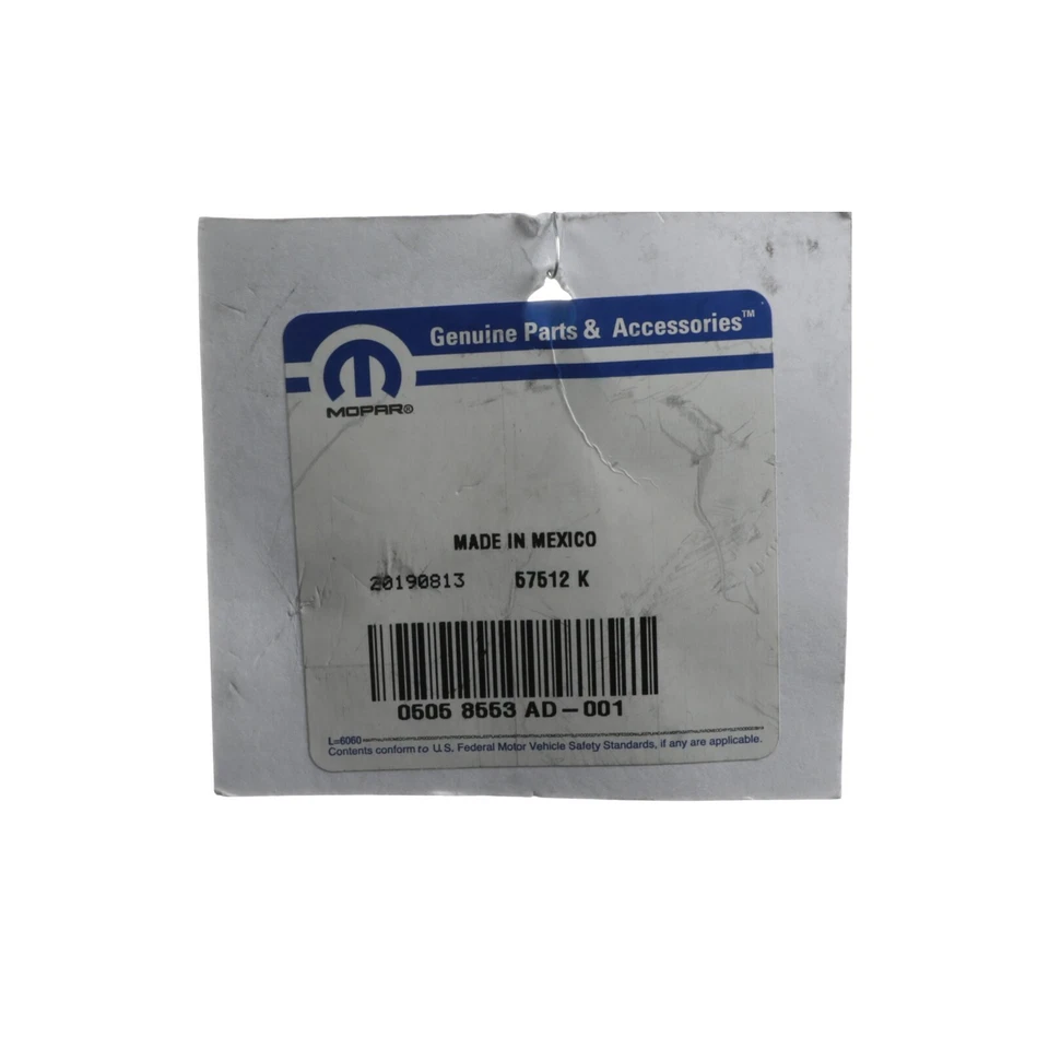 07-09 COMPASS PATRIOT CALIBRE LÍNEA DE DESCARGA DE AIRE ACONDICIONADO GENUINO NUEVO MOPAR 5058553AD Foto 3 de 3