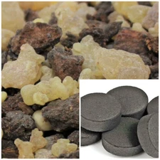 Frankincense and Myrrh Granular Resin Incense 1/2 1 2 4 16 oz + Charcoal Tablets