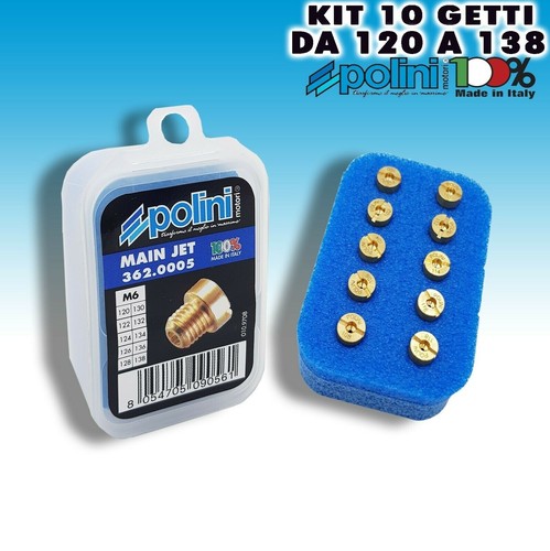 KIT 10 GIGLER GETTI MASSIMO POLINI REGOLARE CARBURATORE KEIHIN PWK DA 100 A 118 - Foto 2