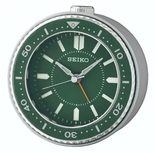 Seiko QHE184M Green Desk Alarm Clock Watch Sobremesa