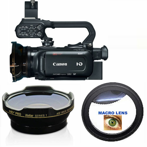HD3 WIDE FISHEYE LENS + MACRO LENS FOR Canon XA11 Compact Fu