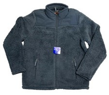 32 Degrees Heat Boy's Sherpa Lined Fleece Full Zip Jacket Galaxy Blue