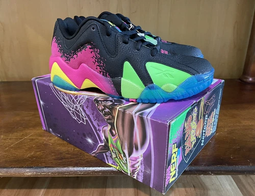 Reebok Kamikaze II Low NERF NERFOOP GV7743 Men's Basketball Shoes Mens Sz 5.5