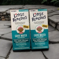 2 Little Remedies Gripe Water Colic & Gas Relief Safe for Newborns 4 oz