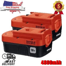 2Pack 18V for Black and Decker HPB18 18 Volt 4.8Ah Battery HPB18-OPE 244760-00