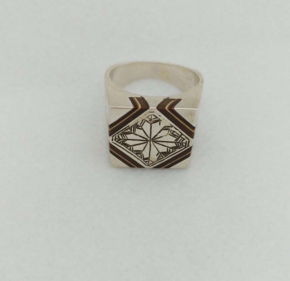 tuareg 真鍮 Old Beautiful Massive Tuareg Ring - Mali - Amazigh Ethnic