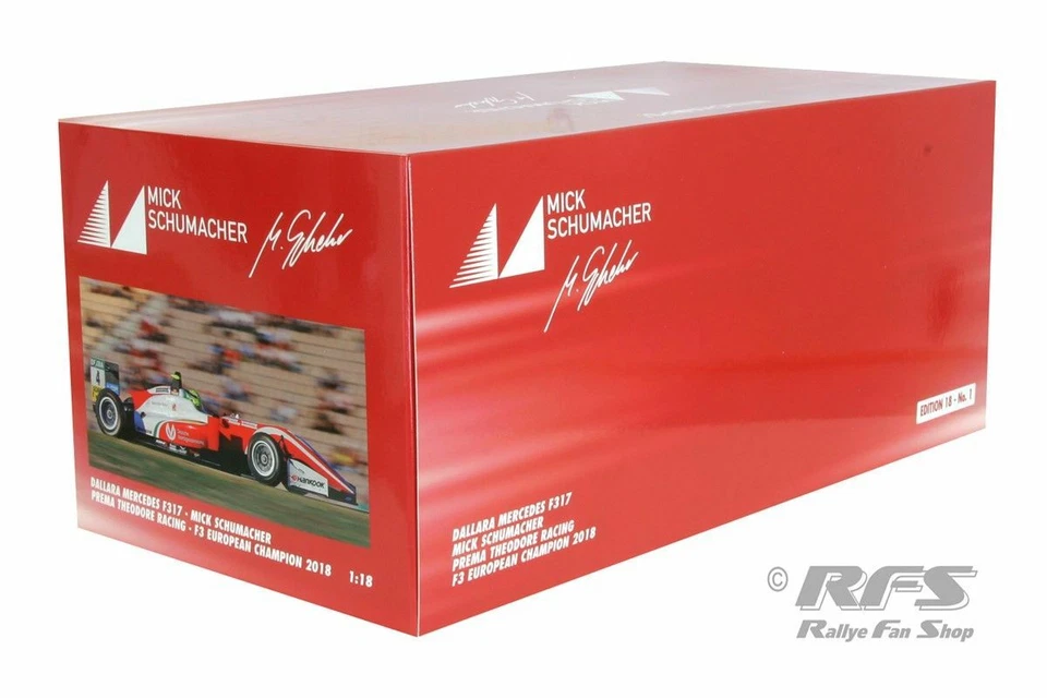 Dallara Mercedes F317 Theodore Mick Schumacher Formel 3 2018 1:18 Minichamps NEU - Bild 3 von 3