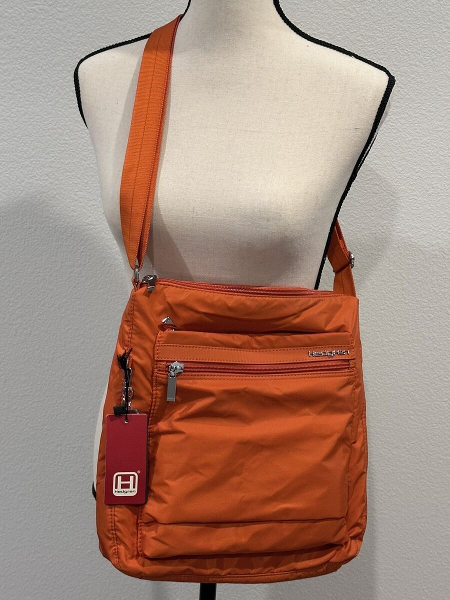 New Hedgren Inner City Crossbody Messenger Bag Pumpkin New Hedgren Inner City Crossbody Messenger Bag Pumpkin