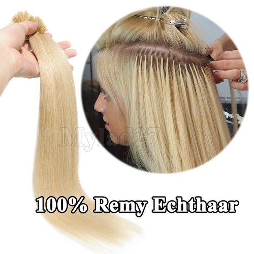 NOVON Keratin Haarverlängerung – 150 Strähnen, 40cm, Braun – Aus 100% Remy Echthaar