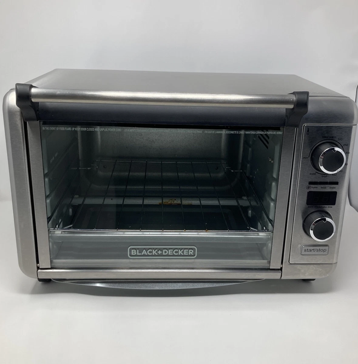 BLACK+DECKER 6-Slice Stainless Steel Convection Toaster Oven with