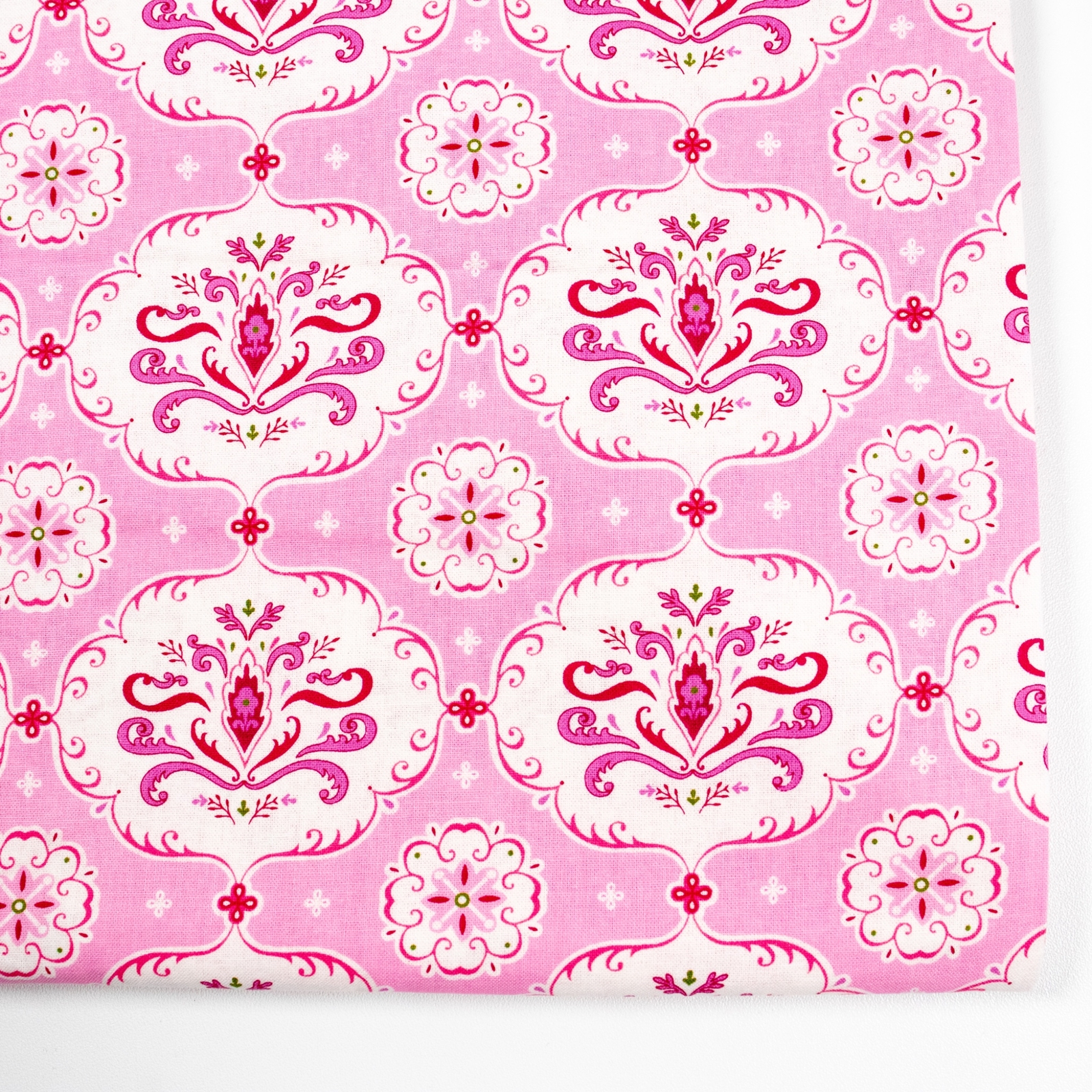 Isabella Michael Miller Cotton Fabric Pink Haley BTHY Half Yard Quilting DC7953
