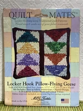 MCG Textiles Quilt Mates Pillow Kit Locker Hooking Flying Geese NEW 11x11