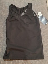 GK All Star Cheer Black Dry tech Tank Top Dance Adult Size Women CB214 NEW
