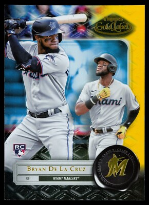 2022 Topps Gold Label #65 Bryan De La Cruz 1/1 RC Rookie Gold Class 2 One of One