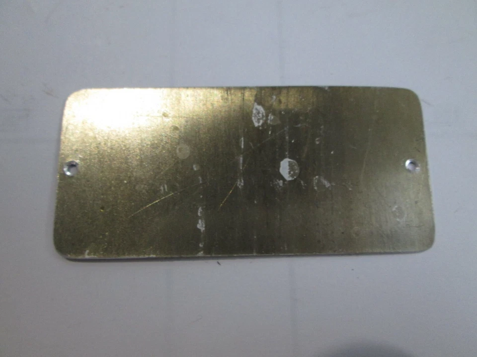 Placa de identificação Weber Aircraft P/N WSF73132 nova placa de dados frete grátis - Imagem 2 de 2