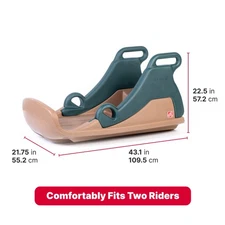 Step2 Snow Sledge Runner Tobaggan Style Plastic Winter Toy Sled, 2 Rider Kids 