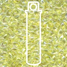 Clear Lemon Rainbow AB Miyuki Long Magatama Beads 4x7mm LMA-267-TB 