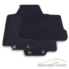 THOMATEX TEXTIL FUßMATTEN-SET SAMTVELOURS FÜR VW GOLF IV 4 CABRIO SCHWARZ 4-tlg.